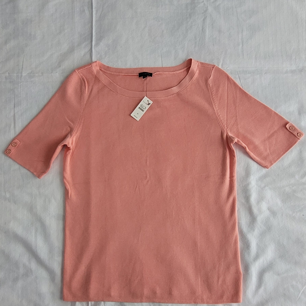 Talbots Coral Short Sleeve Top